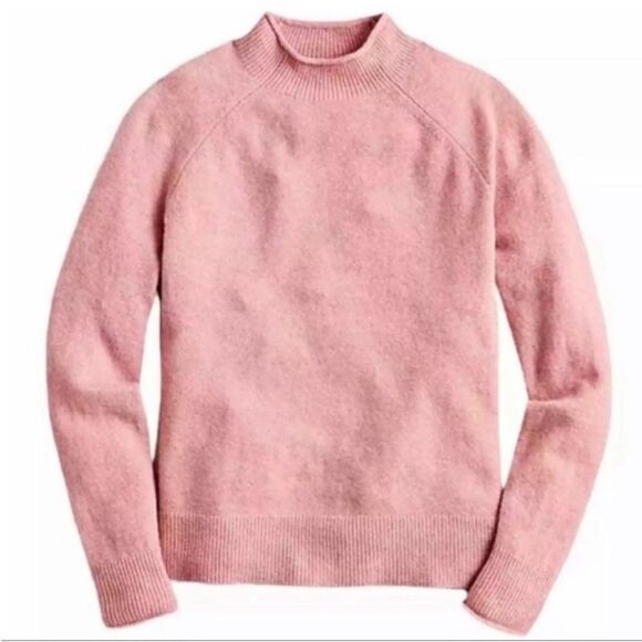 J.Crew J Crew Rollneck sweater in Supersoft yarn Pink Sweater in Heather Peony - Picture 1 of 7